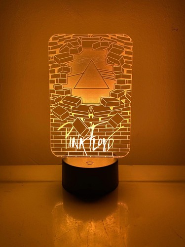 Pink floyd ledlight - pink, logo